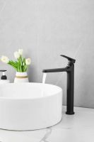 Смеситель для накладной раковины BELZ B11713-7, черный — фото 4, Смесители для раковины