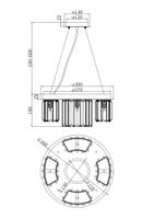 Подвесной светильник Maytoni арт-MOD083PL-04CH — фото 3, Подвесные светильники