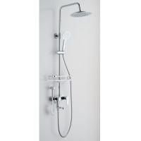 Душевая система Сантаком stOmega 7707, хром — фото 1, Душевые стойки