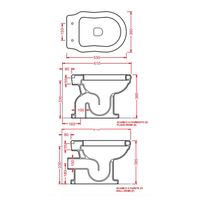 Унитаз Artceram приставной со сливом в стену цвет черный арт-HEV003 03 00 — фото 2, Приставные унитазы