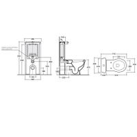 Товар: Бачок GLOBO PAESTUM напольный для унитаза цвет белый PA137BI - фото 3 Бачок GLOBO PAESTUM напольный для унитаза цвет белый PA137BI — фото 3, Напольные унитазы