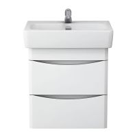 Товар: тумба Хенгметт 55 (Нео 55) DB2 подвесная, белая MFR20485WT - фото 1 тумба Хенгметт 55 (Нео 55) DB2 подвесная, белая MFR20485WT — фото 1, Тумбы под раковину