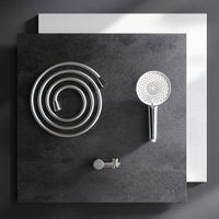 F01185A000 X-Joy Душ набор: ручной душ 3 функ-ции 121мм, держатель ручн. душа, душевой шланг, хром — фото 1, Душевые гарнитуры