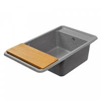 Товар: Мойка для кухни Беллис 87 870x510x250 мм, прямоуг., серый 1A724832BS230 - фото 6 Мойка для кухни Беллис 87 870x510x250 мм, прямоуг., серый 1A724832BS230 — фото 6, Кухонные мойки