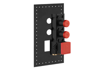 Внутренняя часть, Gessi, назначение-для термостатического смесителя, стандарт подвода воды-3/4", цвет-хром, высокой производительности, с 2 независимыми выходами арт-43103.031 — фото 2, Комплектующие для смесителей