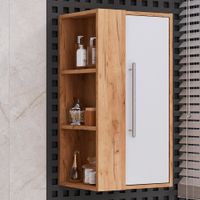 Комод подвесной MELBOURNE 40 /универсальный/дуб/белый/ AQUA DE MARCO 3040WCMEL/V.2.0 — фото 1, Комоды и тумбы для ванной комнаты