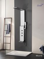 Панель SELLA S душевая из нержавеющей стали Cerutti SPA , цвет серебро арт-CT8990 — фото 3, Душевые панели