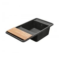 Мойка для кухни Беллис 97 970x510x250 мм, прямоуг., графит 1A725132BS210 — фото 6, Кухонные мойки