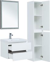 Тумба под раковину Aquanet Беркли 60 белый/дуб рошелье 00254289 — фото 12, Тумбы под раковину