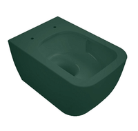 Унитаз Scarabeo TEOREMA 2.0 подвесной безободковый цвет зеленый матовый арт-5126/CL 55 — фото 2, Подвесные унитазы