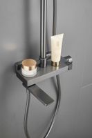 Душевая система BELZ , оружейная сталь арт-B24672-3 — фото 1, Душевые стойки