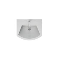 АЛЬФА, 55 см, мебельный умывальник, керамический, Dreja арт-195452 — фото 2, Раковины подвесные