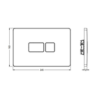 Клавиша смыва Artceram A16 для унитаза цвет белый арт-704.000.05 — фото 1, Кнопки смыва