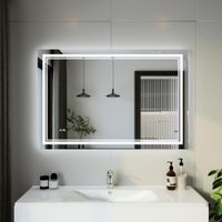 Товар: Зеркало Бриклаер Эстель-2 120 с подсветкой LED, на взмах руки, часы 4627125414336 - фото 5 Зеркало Бриклаер Эстель-2 120 с подсветкой LED, на взмах руки, часы 4627125414336 — фото 5, Зеркала в ванную комнату