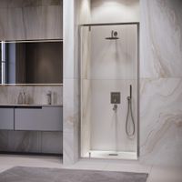 Товар: Душевая дверь RGW LE-102 70x195, профиль хром, стекло прозрачное, арт-711210207-11 - фото 2 Душевая дверь RGW LE-102 70x195, профиль хром, стекло прозрачное, арт-711210207-11 — фото 2, Распашные душевые двери