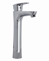 OneLife смеситель для накладной раковины однорычажный полимерный высокий, хром арт-P09-121cr — фото 4, Смесители для раковины