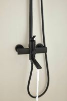 Душевая система с тропическим душем и смесителем BELZ, поворотный излив, черный, арт-B24813-7 — фото 10, Душевые стойки