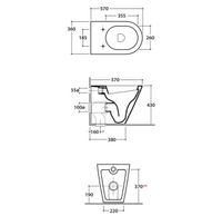 Товар: Унитаз GLOBO FORTY3 приставной цвет белый FO001BI - фото 2 Унитаз GLOBO FORTY3 приставной цвет белый FO001BI — фото 2, Приставные унитазы