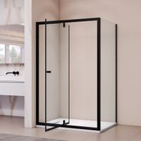 Душевой уголок RGW PA-44B (PA-02B + Z-050-1B) 1200x1000,  профиль черный, арт-41084410-014 — фото 2, Прямоугольные душевые уголки