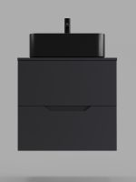 Товар: Orange Line Li-60TugMDF+B02-460MB тумба с раковиной подвесная 60 см, графит/черный Li-60TugMDF+B02-460MB - фото 2 Orange Line Li-60TugMDF+B02-460MB тумба с раковиной подвесная 60 см, графит/черный Li-60TugMDF+B02-460MB — фото 2, Тумбы с раковиной