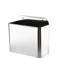 Контейнер для мусора на 11 литров настенный из нержавеющей стали арт-14098.2.S — фото 1, Мусорные ведра