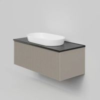 Тумба под раковину подвесная La Fenice Terra , бежевая арт-FNC-01-TER-C-100 — фото 5, Тумбы под раковину