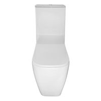 Унитаз-компакт Azario MIRADA S 385х620х920 напольный, безободковый в комплекте с бачком и сиденьем микролифт, белый арт-AZ-1288A — фото 3, Напольные унитазы