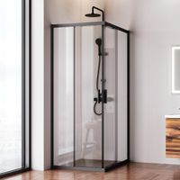 Товар: W90G-403-100280-BT Gem душевое огражд прямоугольн.,раздвиж.двери 100x80 черный мат.,стекло прозрачн - фото 1 W90G-403-100280-BT Gem душевое огражд прямоугольн.,раздвиж.двери 100x80 черный мат.,стекло прозрачн — фото 1, Прямоугольные душевые уголки