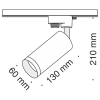 Трековый светильник Technical арт-TR004-1-GU10-B — фото 8, Трековые светильники