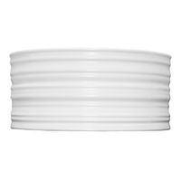 Раковина-чаша Azario 410х410х180 накладная, круглая, белый матовый арт-AZ-3272-MW — фото 2, Раковины накладные