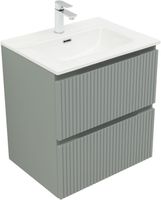 Тумба под раковину Aquanet Джейн (Flat) 60 мисти грин 00335432 — фото 3, Тумбы под раковину