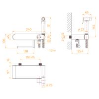 Товар: Гигиенический душ со смесителем RGW SP-222 581408222-01 - фото 1 Гигиенический душ со смесителем RGW SP-222 581408222-01 — фото 1, Гигиенические души