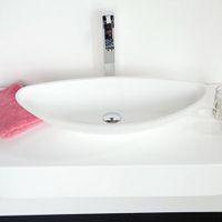 Раковина Gondola округлая, белый матовый, MonteBianco арт-13042 — фото 1, Раковины накладные