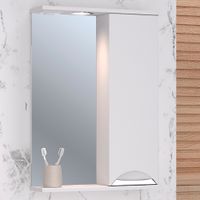 Зеркальный шкаф ELEGANSE 50 /хром/правый/ AQUA DE MARCO 1050CELE/R — фото 1, Зеркальные шкафы в ванную