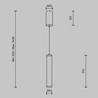 Подвесной светильник Maytoni арт-MOD464PL-L8BSK — фото 3, Подвесные светильники