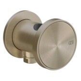 Шланговое подсоединение, Gessi, Origini, держатель-в комплекте, стандарт подвода воды-1/2", цвет-Finox Brushed Nickel арт-66161.149 — фото 1, Шланговые подключения