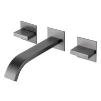 Смеситель ABBER Wasserfall AF8612NG для раковины скрытого монтажа, никель — фото 1, Смесители для раковины