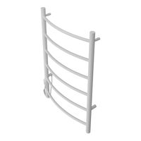 Полотенцесушитель электрический AZARIO VERONA 500/800 6 секций, диммер слева, белый арт-AZ04758W — фото 2, Электрические полотенцесушители