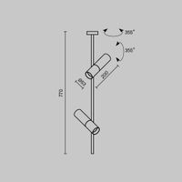 Потолочный светильник Technical C021CL-02B — фото 9, Подвесные светильники