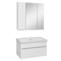 Тумба подвесная с умывальником AXIOMA 80 /1 ящ/ с ум. Como 80 / AQUA DE MARCO 5080WGAXI/H/1 — фото 6, Тумбы с раковиной