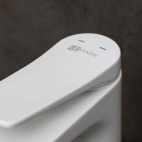 Bronx Смеситель для умывальника средний, монолитный, белый, LM, арт-LM3737MW — фото 3, Смесители для раковины