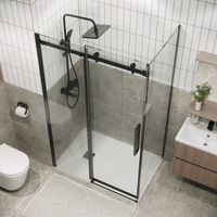 Боковая стенка Grossman Classic (100х195) графит сатин,стекло прозрачное, 1 место арт-200.K33.04.100.42.00 — фото 4, Боковые стенки