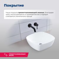 Товар: Раковина накладная Aquanet Trend-1 40 - фото 3 Раковина накладная Aquanet Trend-1 40 — фото 3, Раковины накладные