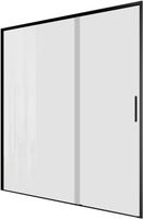 Душевая дверь Aquanet Pleasure Evo 160 профиль черный, прозрачное стекло арт-AE65-N160-BT — фото 2, Раздвижные душевые двери