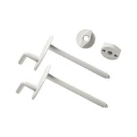 Комплект крепления сиденья IDDIS Optima Home 2 крючка смещенные пластик арт-937EC201SK — фото 1, Комплектующие для туалета