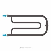 Полотенцесушитель водяной Сунержа Гусли+ 320х650 Без покрытия арт-00-4009-3265 — фото 3, Водяные полотенцесушители