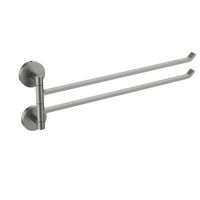 AQ4613BGM БЕТТА полотенцедержатель двойной, оружейная сталь — фото 1, Полотенцедержатели