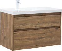 Тумба с раковиной Aquanet Nova Lite 2.0 100 L 2 ящ. цв. дуб рустикальный 00365908 — фото 8, Тумбы с раковиной