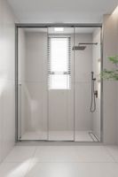 Душевая дверь раздвижная Premium Prato 300 CH-R, 1500х2000, хром, стекло прозрачное PR3/R-150-01-CH-C4 — фото 1, Раздвижные душевые двери