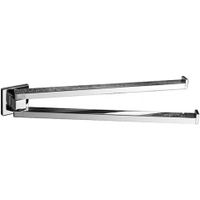 Полотенцедержатель COLOMBO DESIGN BASICQ B3712 двойной цвет хром — фото 1, Полотенцедержатели